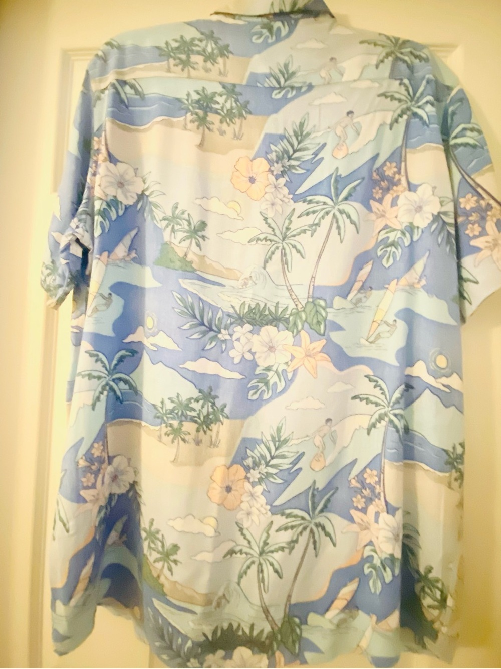 Endless Summer Aloha Paradise Surf Rayon Button Down Shirt XL NWOT - Picture 4 of 8